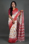 MG 453 Linen With Jari Border Printed Non Catalog Sarees Wholesale Online